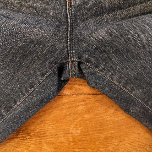 Skinny 9 in High Waist Jeans - 24-25 Dark wash Raw hem - Picture 4 of 5